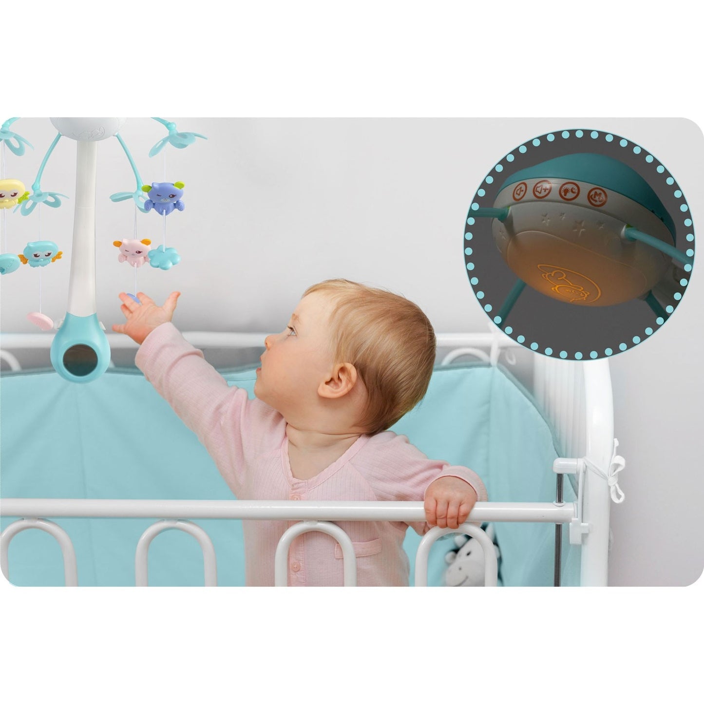 Music Box with Projector for Crib RK-813 Blue