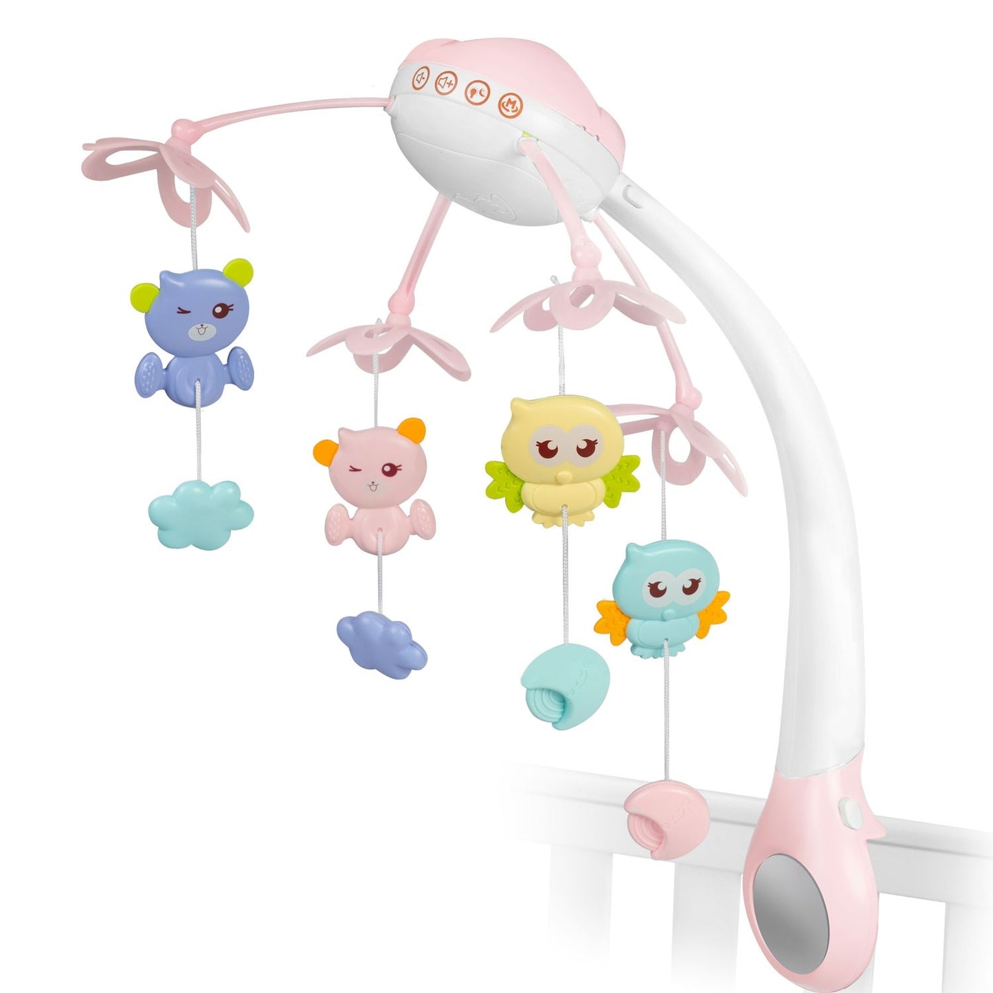 Music box with projector for cot RK-813 pink