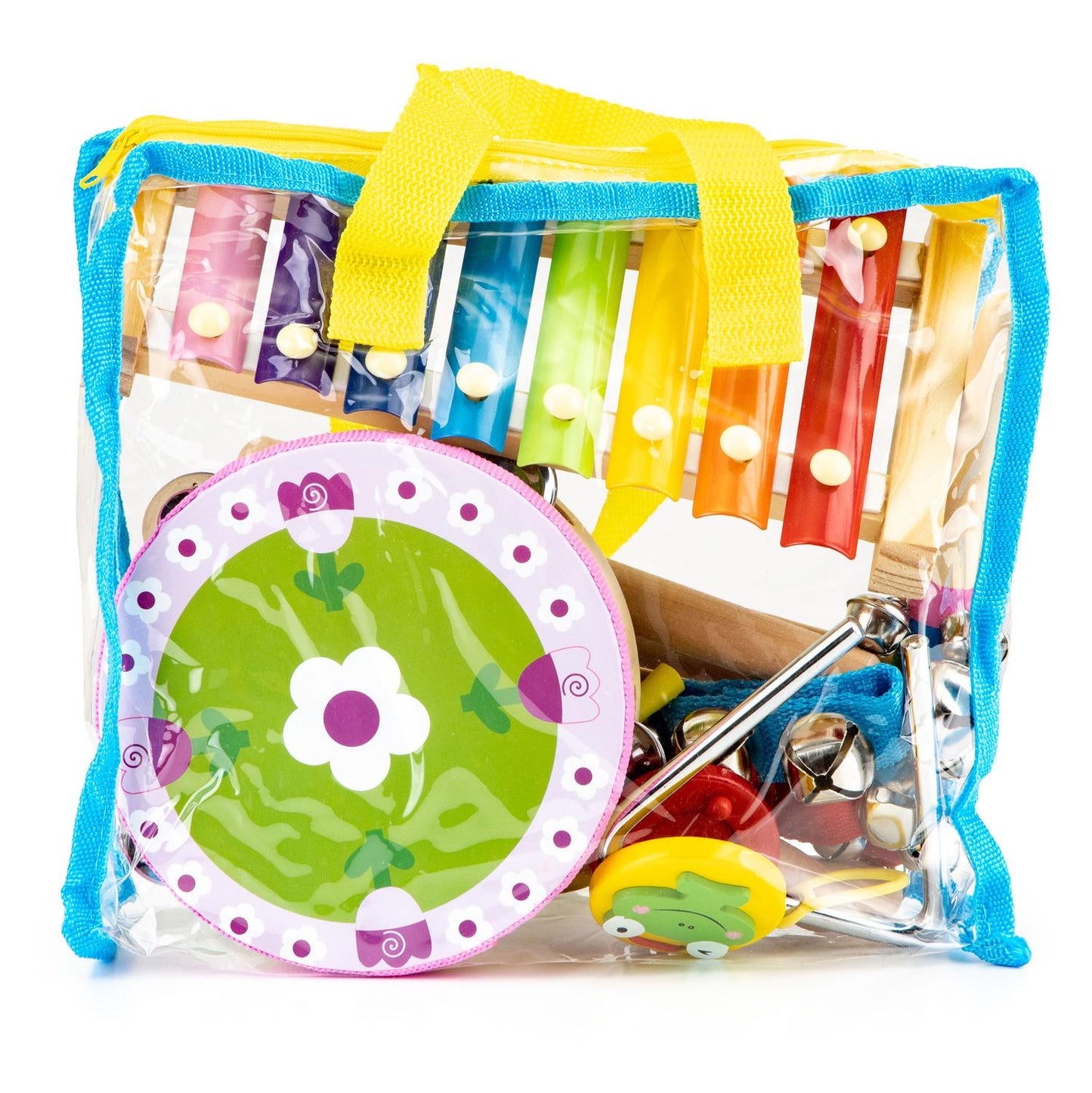Music set of 14 instruments + bag Ecotoys