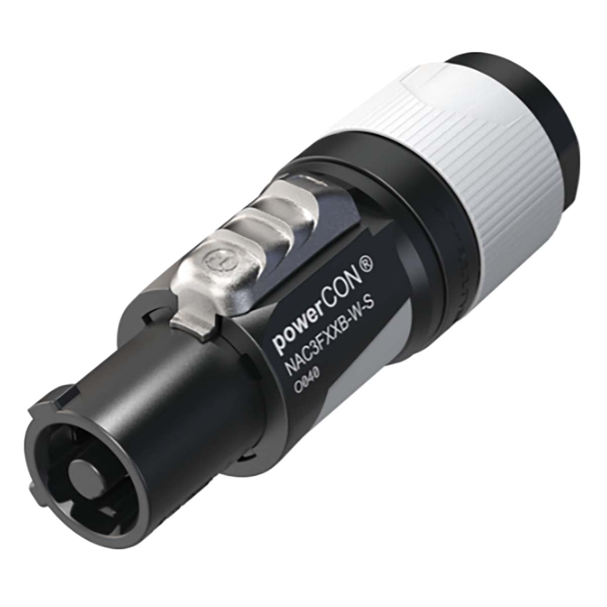 NAC3FXXB-W-S locking AC mains cable connector
