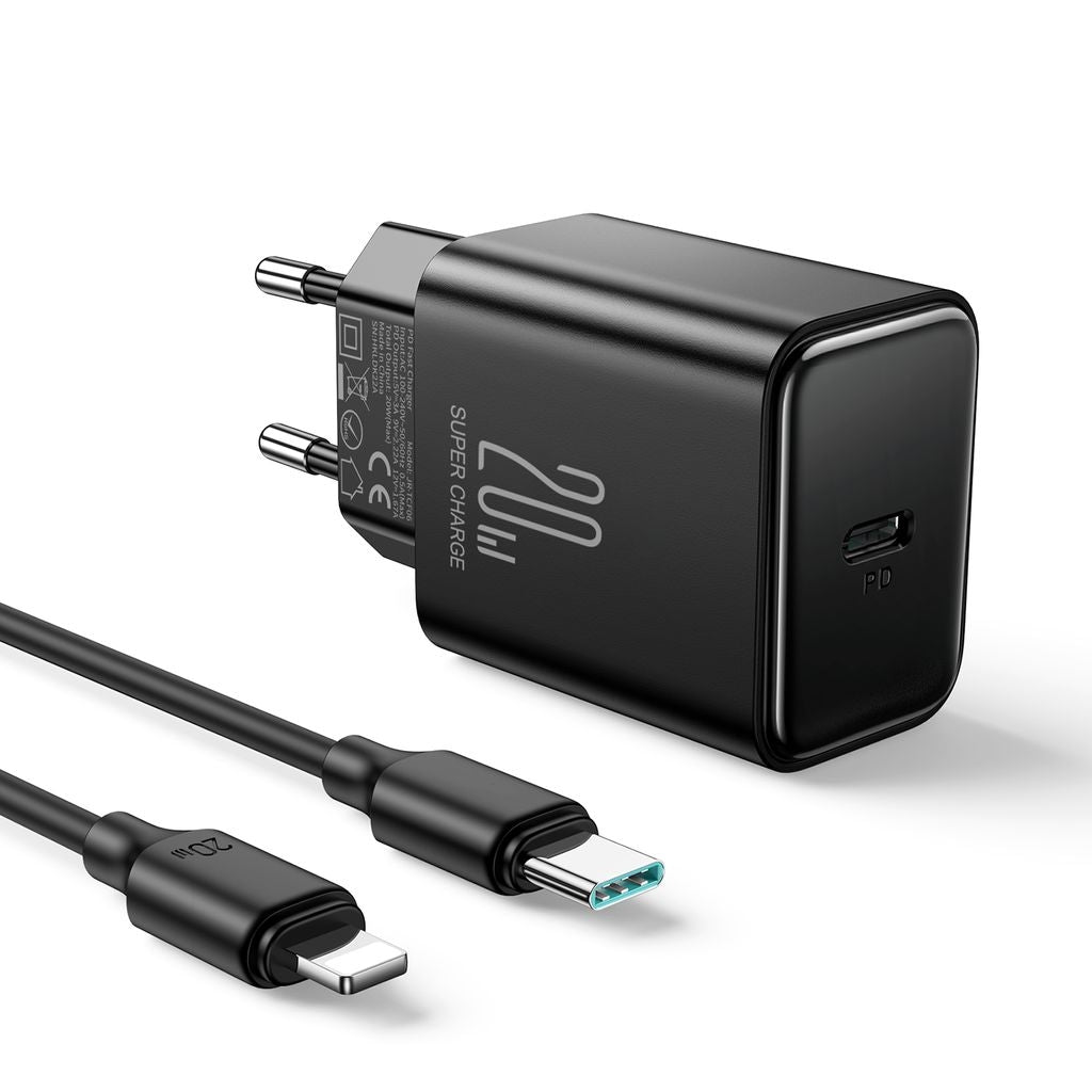 NEXTBATT 20W Fast Charger PD + 20W USB-C to Lightning Cable, 1m - Black