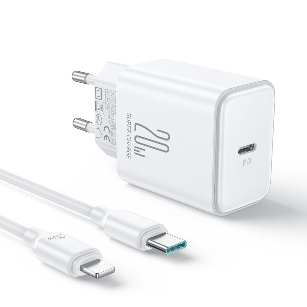 NEXTBATT 20W Fast Charger PD + 20W USB-C to Lightning Cable, 1m - White