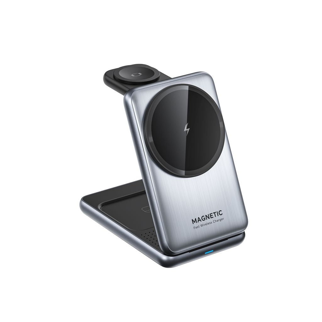 NEXTBATT 3-in-1 Foldable Wireless Magnetic Charging Station 15W
