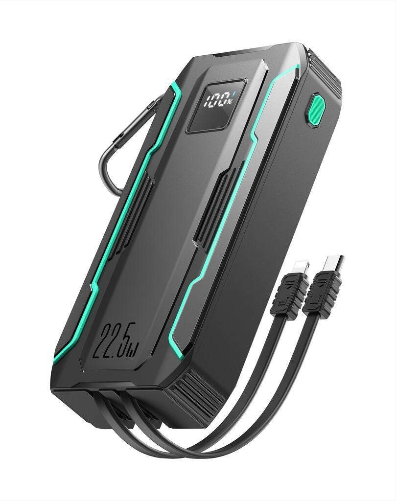 NEXTBATT Powerful Powerbank 20000mAh 22.5W with built-in cables