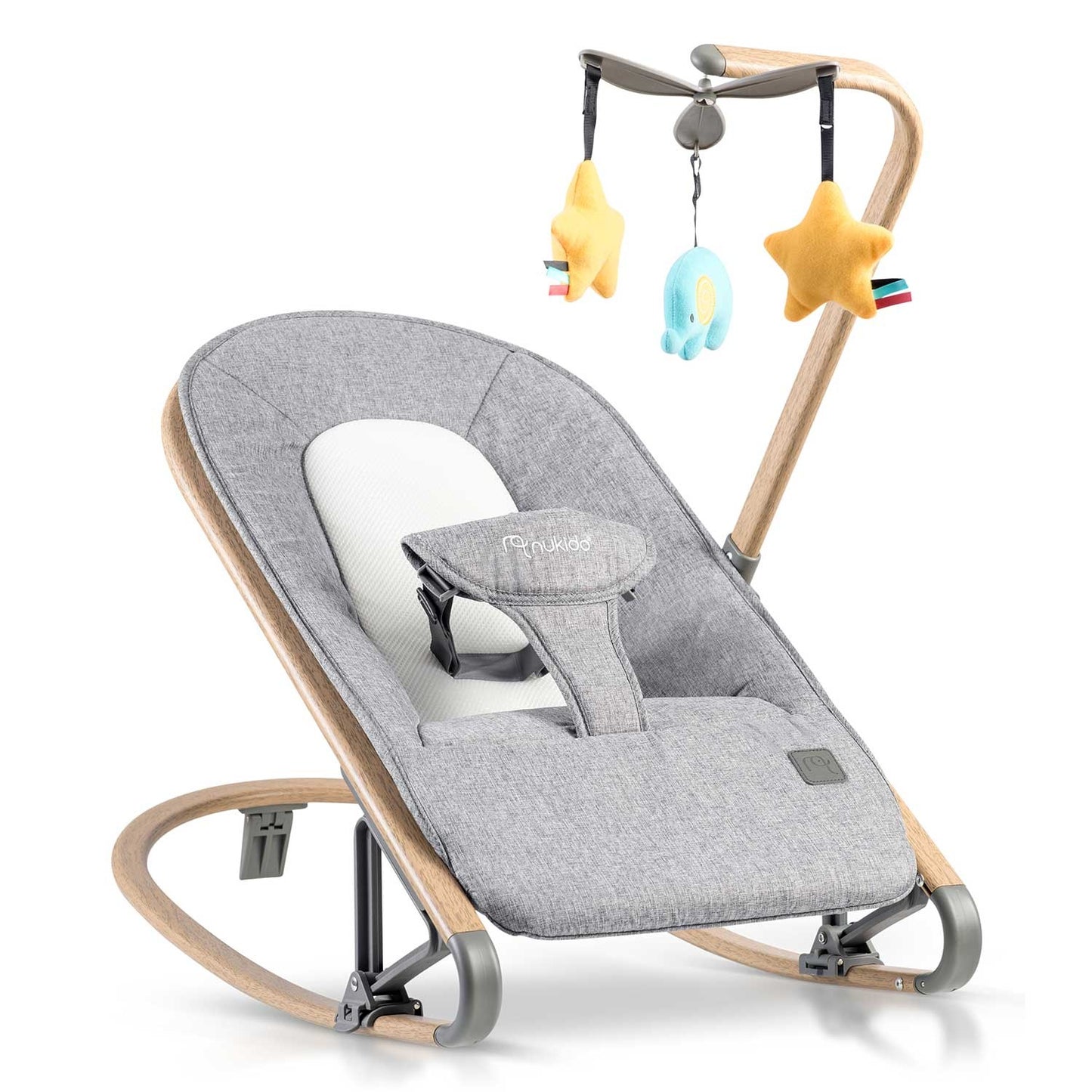 NK-53 Nukido rocking chair with toys - gray