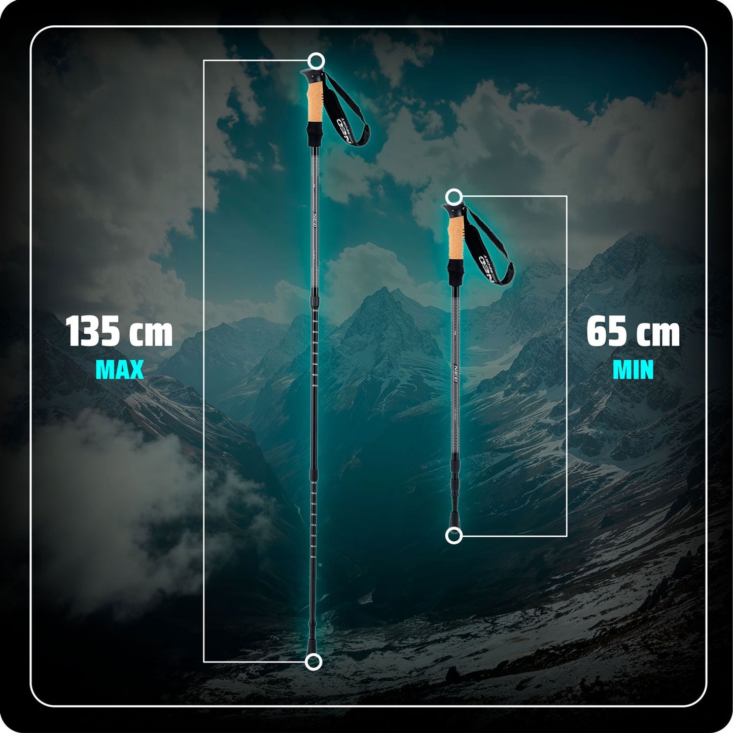 NS-380 Neo-Sport trekking poles