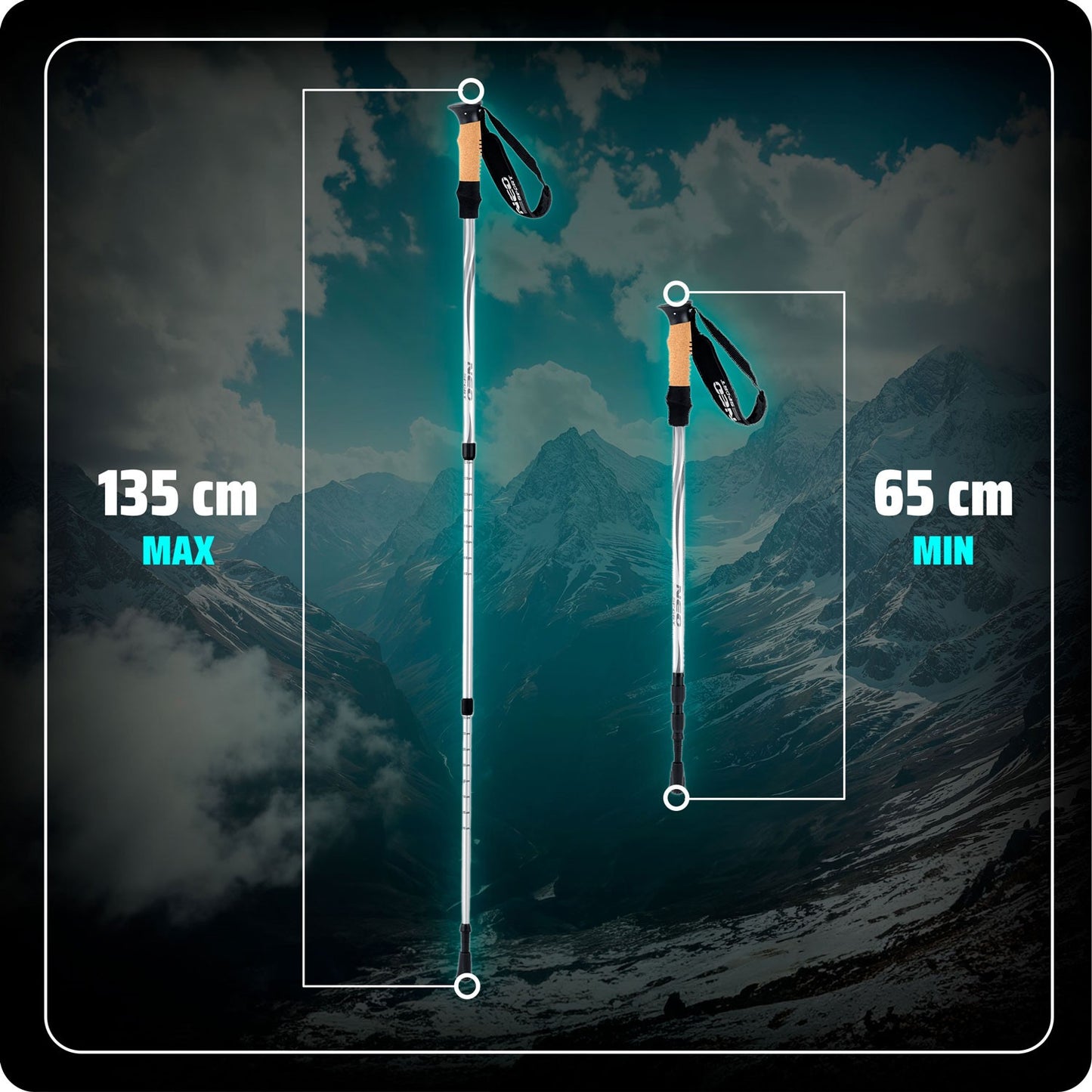 NS-380 Neo-Sport trekking poles