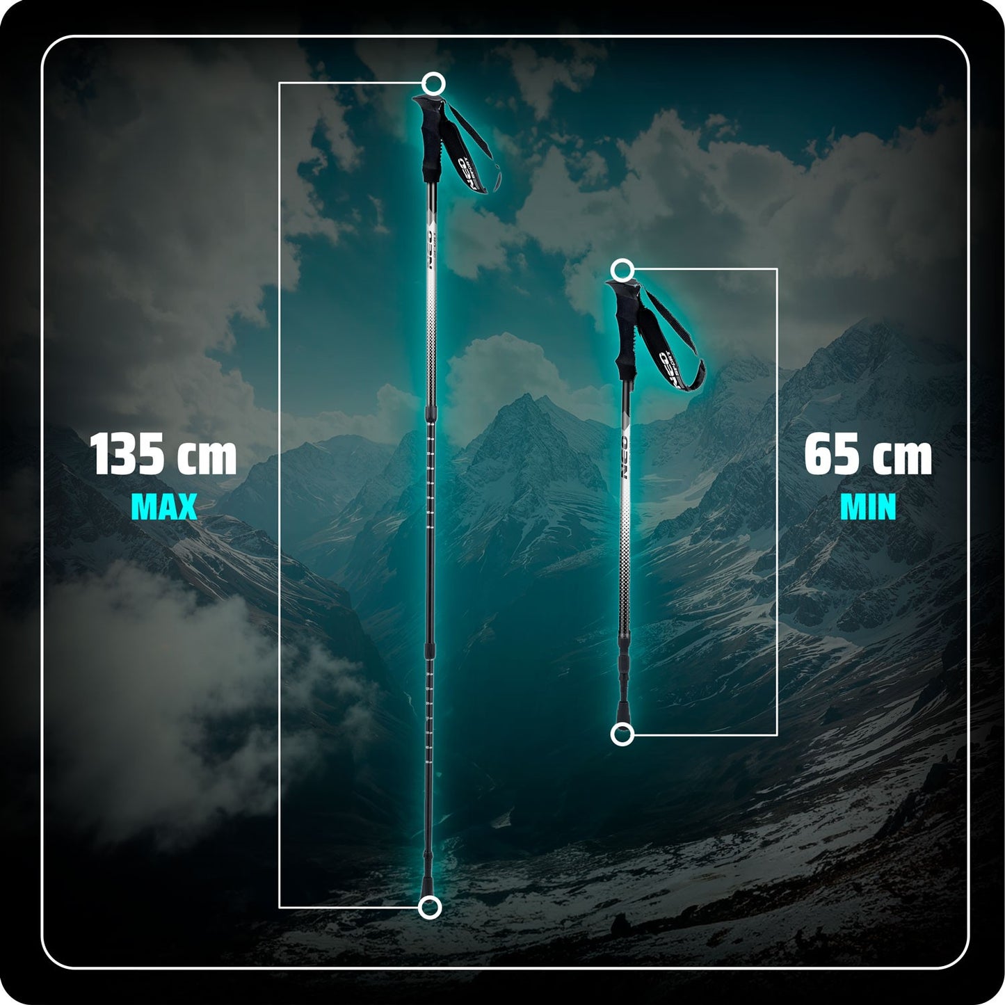 NS-381 Neo-Sport trekking poles