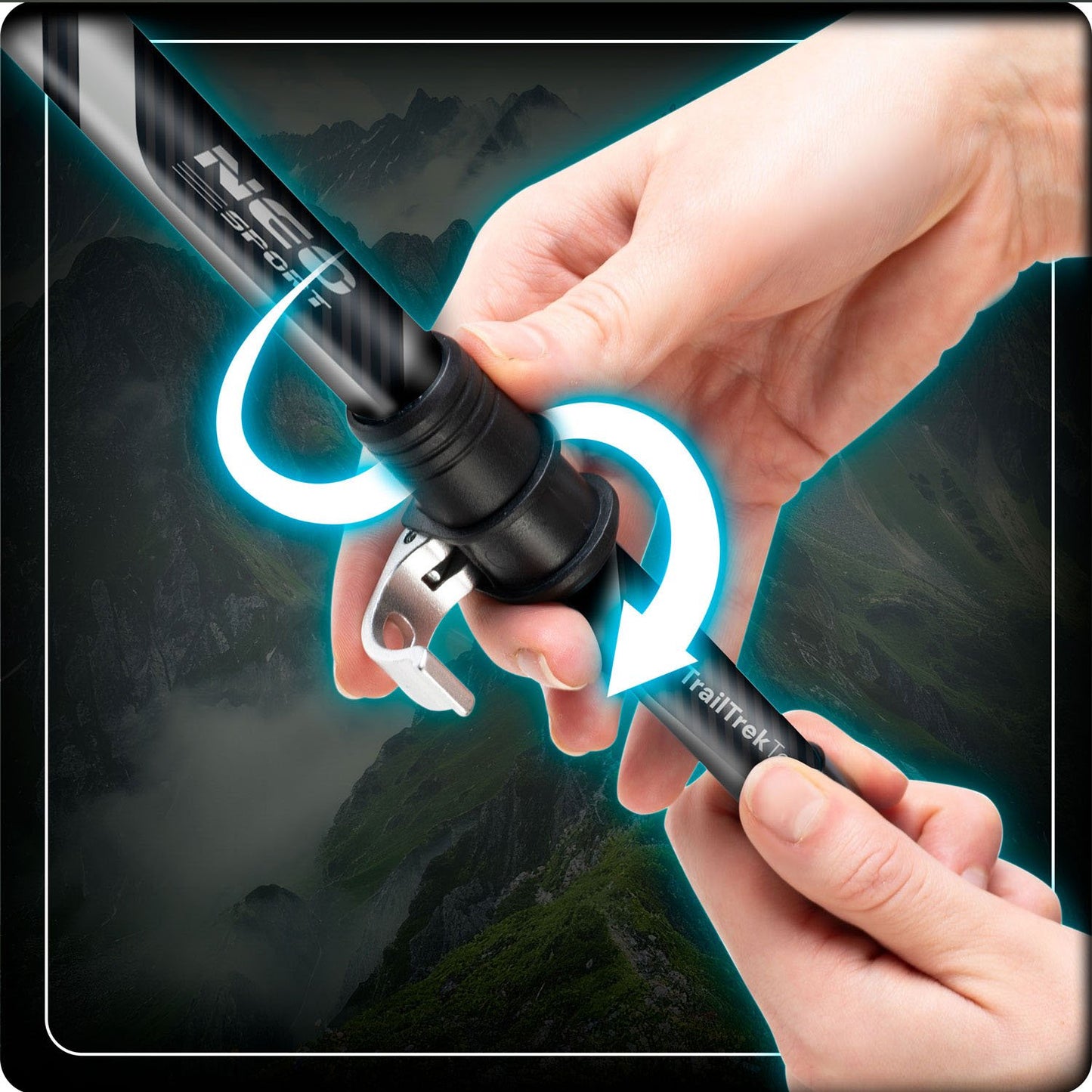 NS-382 Neo-Sport trekking poles