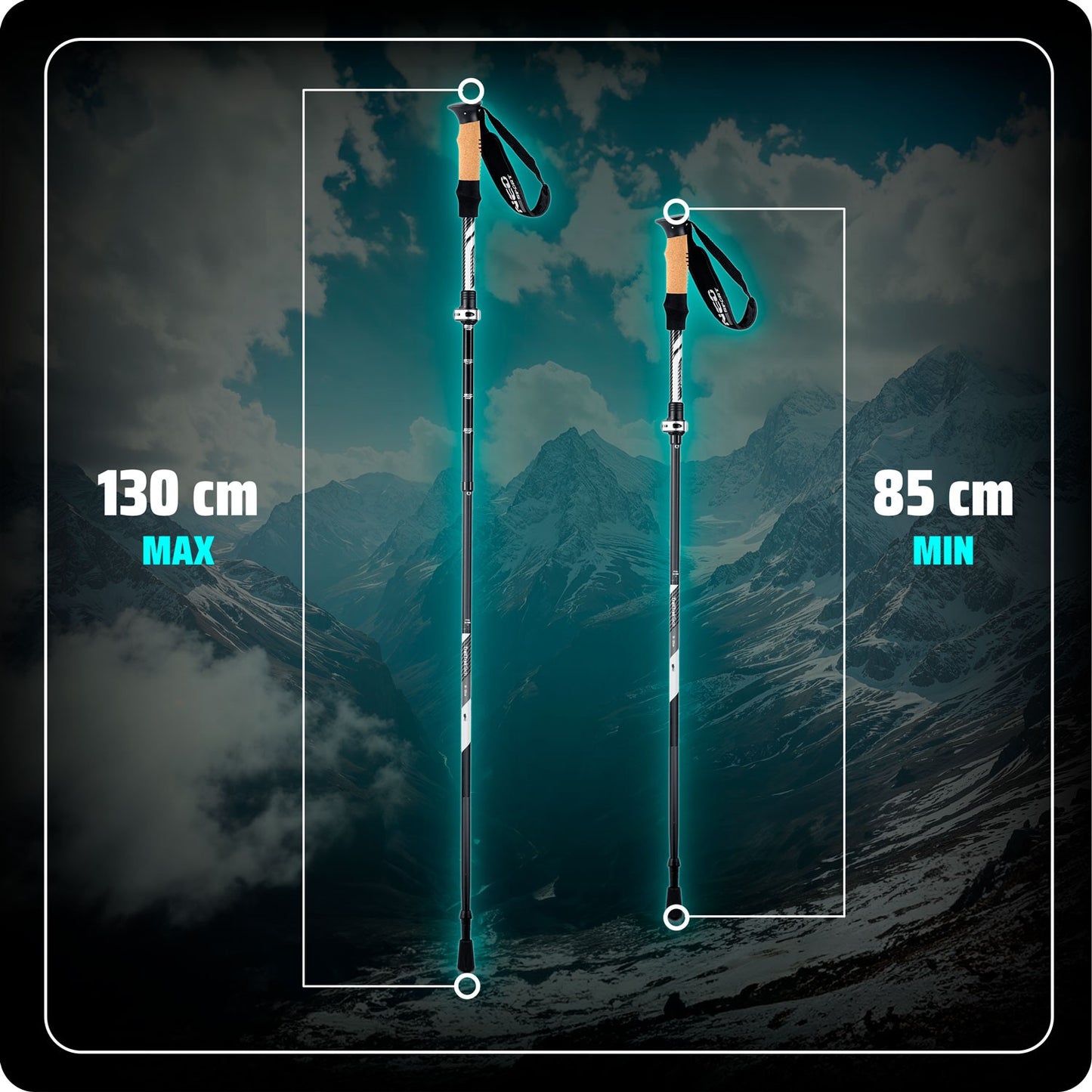 NS-382 Neo-Sport trekking poles