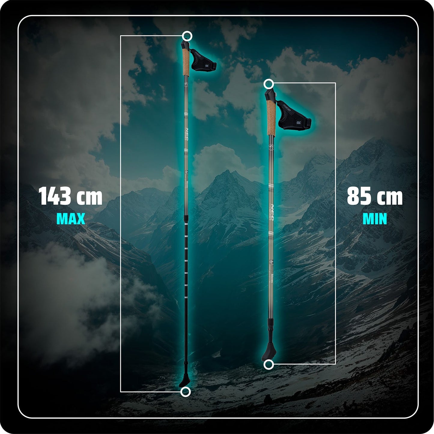 NS-383 Neo-Sport trekking poles