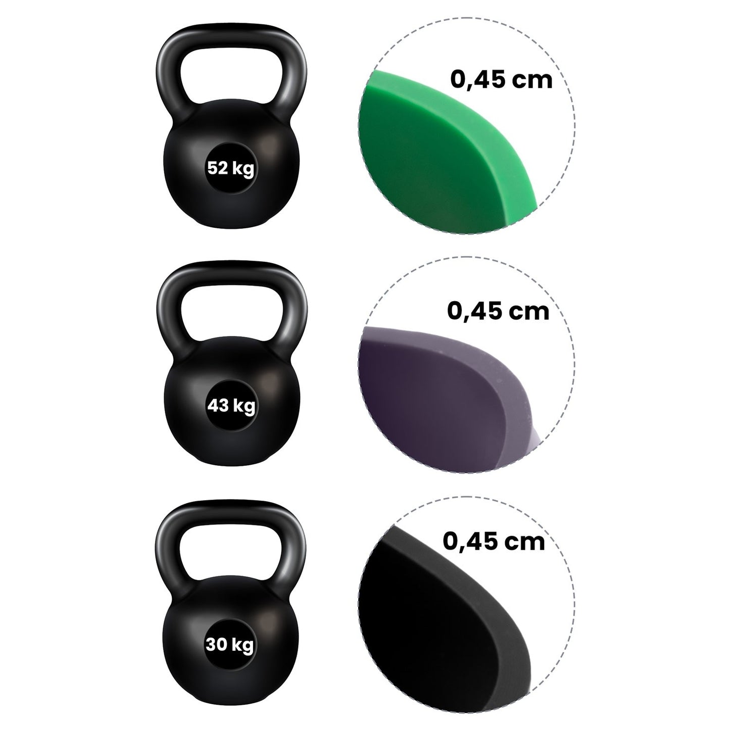 NS-960 Neo-Sport exercise resistance band set, 3 pcs