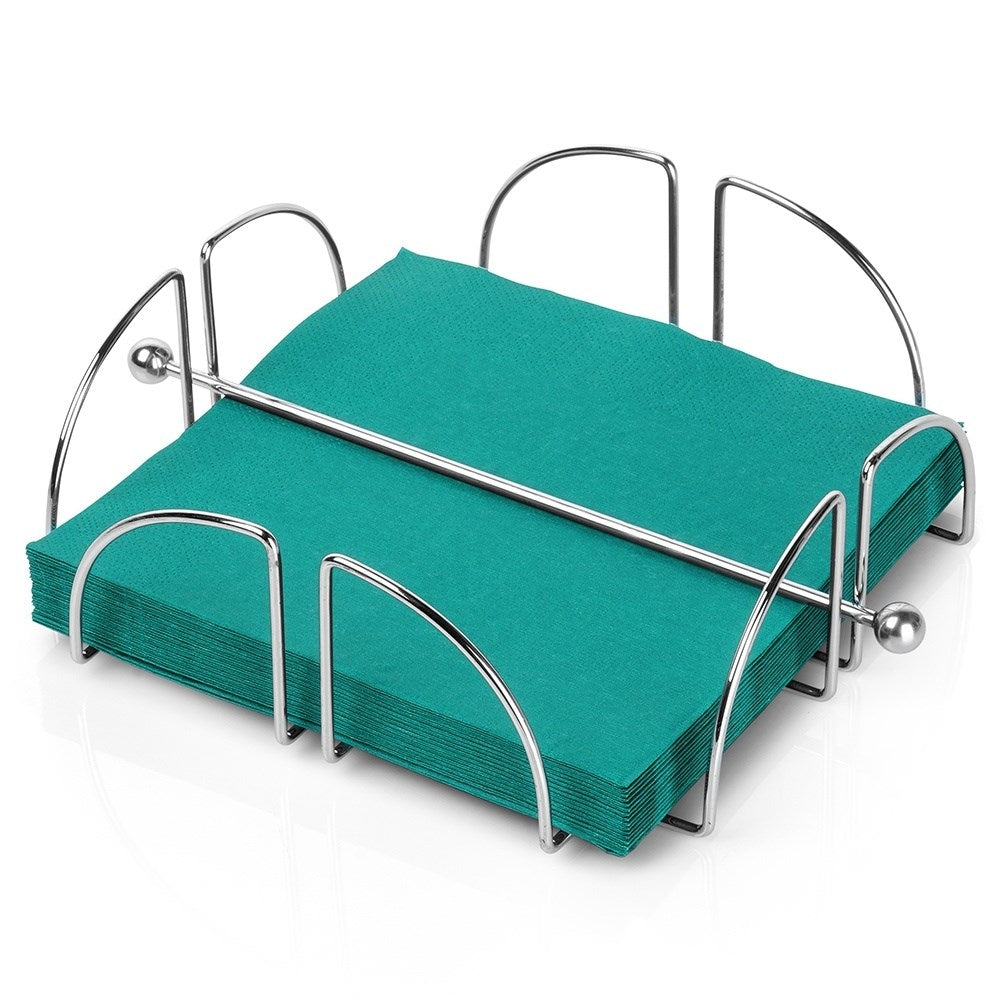Napkin holder for indoor/outdoor use with robust design