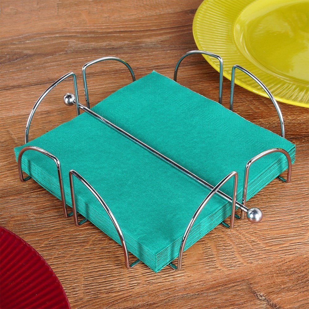 Napkin holder for indoor/outdoor use with robust design
