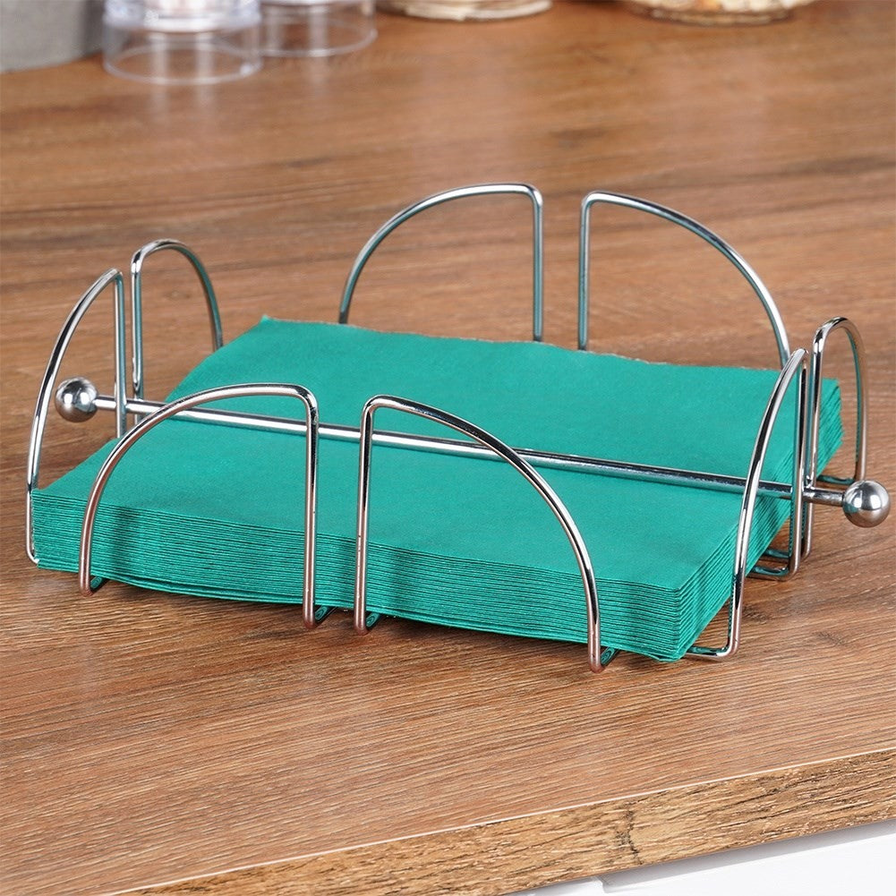 Napkin holder for indoor/outdoor use with robust design