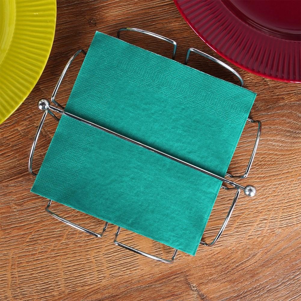 Napkin holder for indoor/outdoor use with robust design