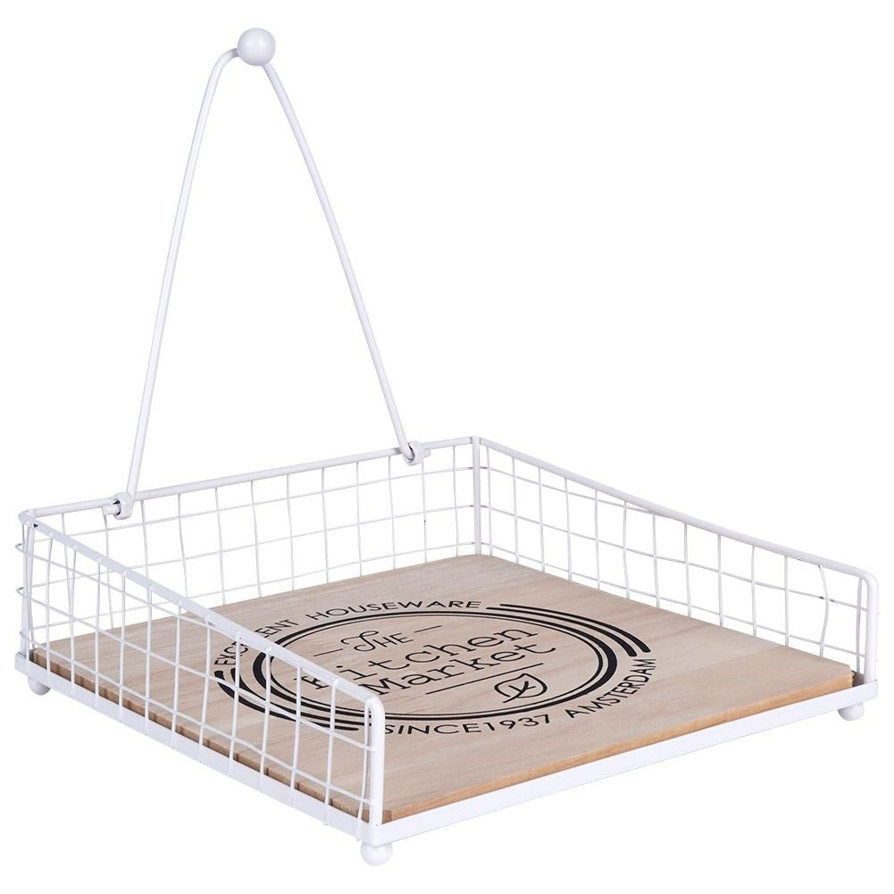 Napkin holder with large capacity and weight for wind protection.