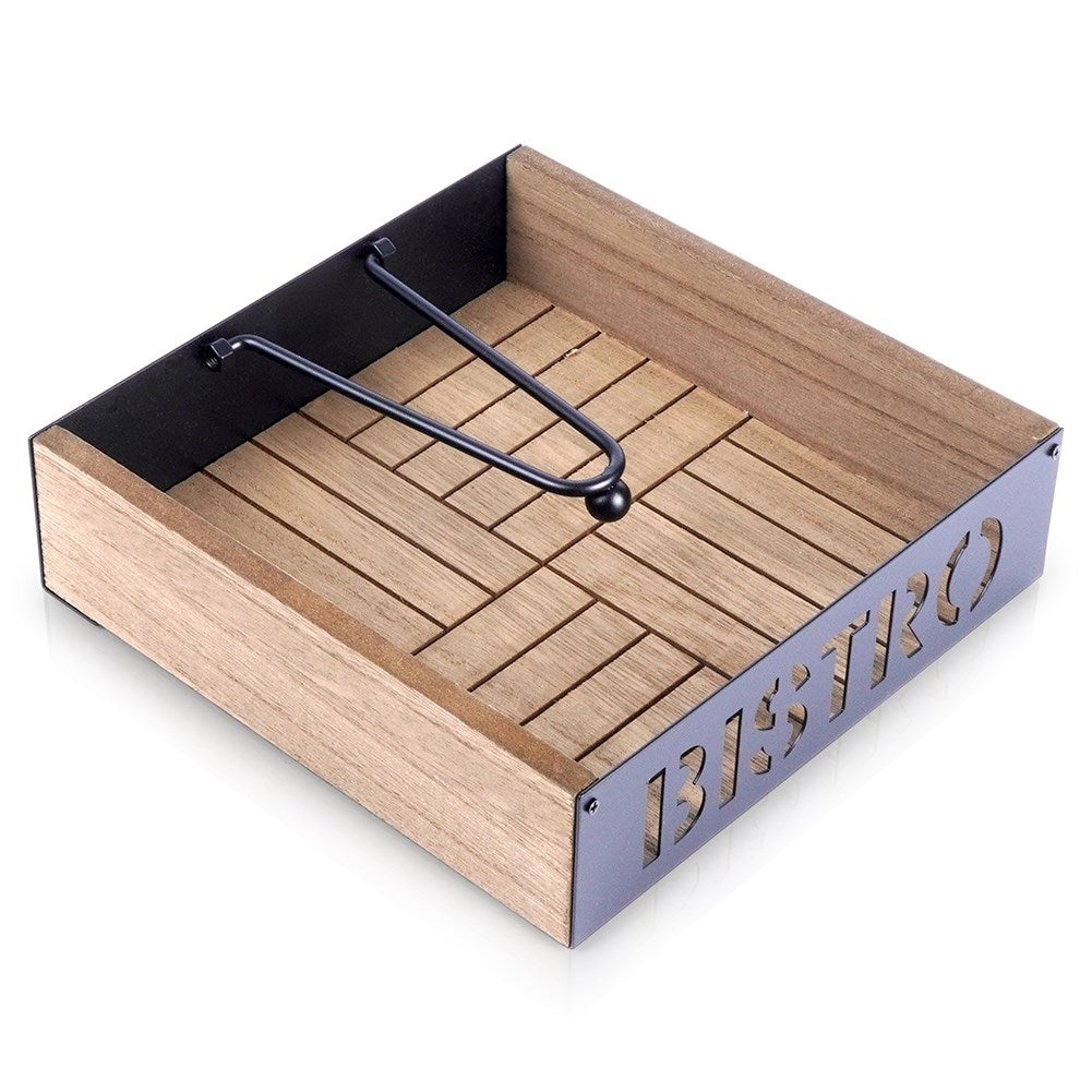 Napkin holder with weight for stability in all weathers