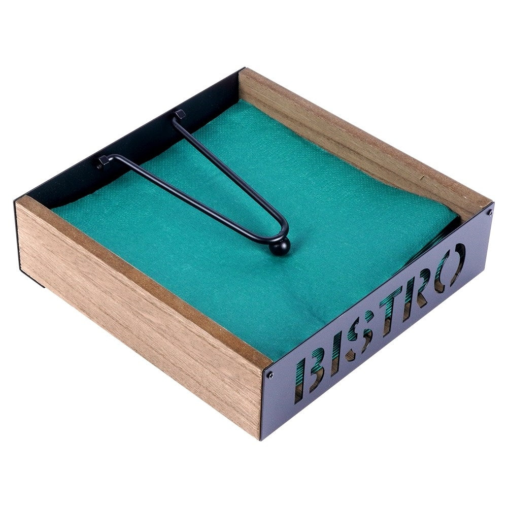 Napkin holder with weight for stability in all weathers