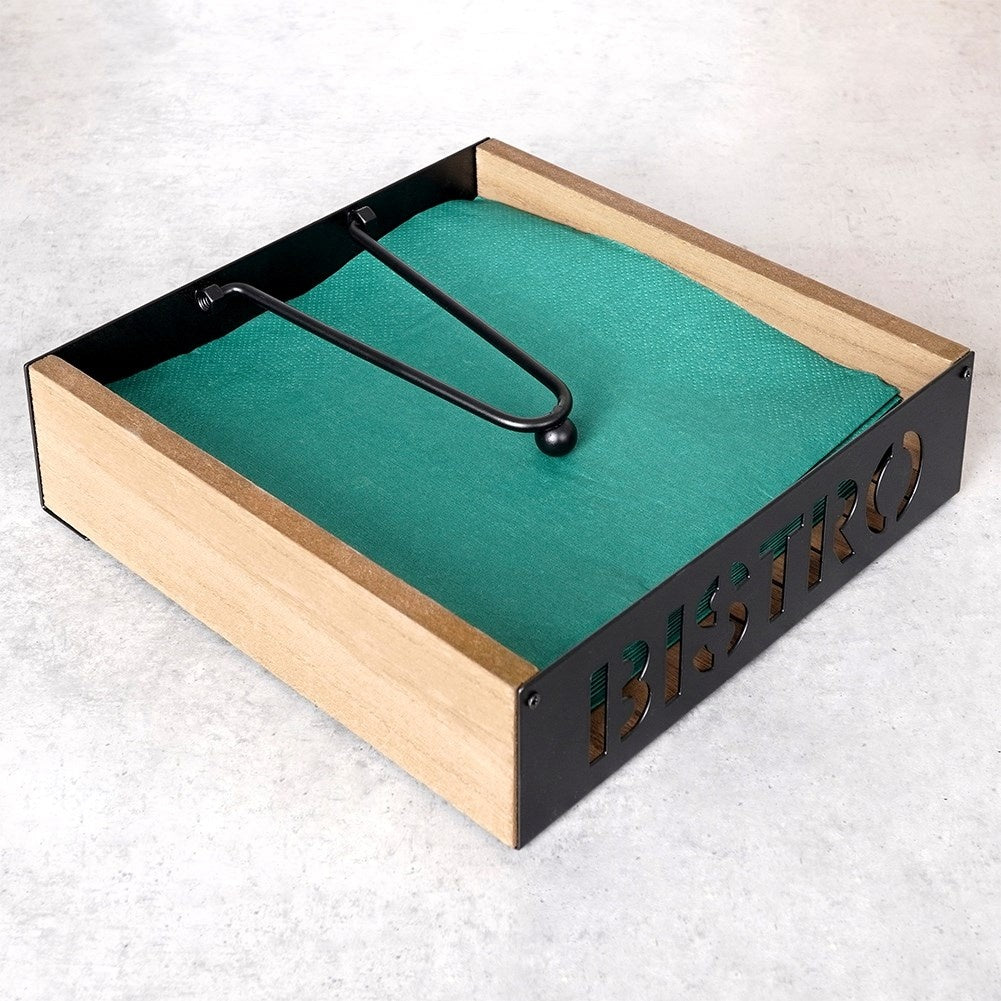 Napkin holder with weight for stability in all weathers