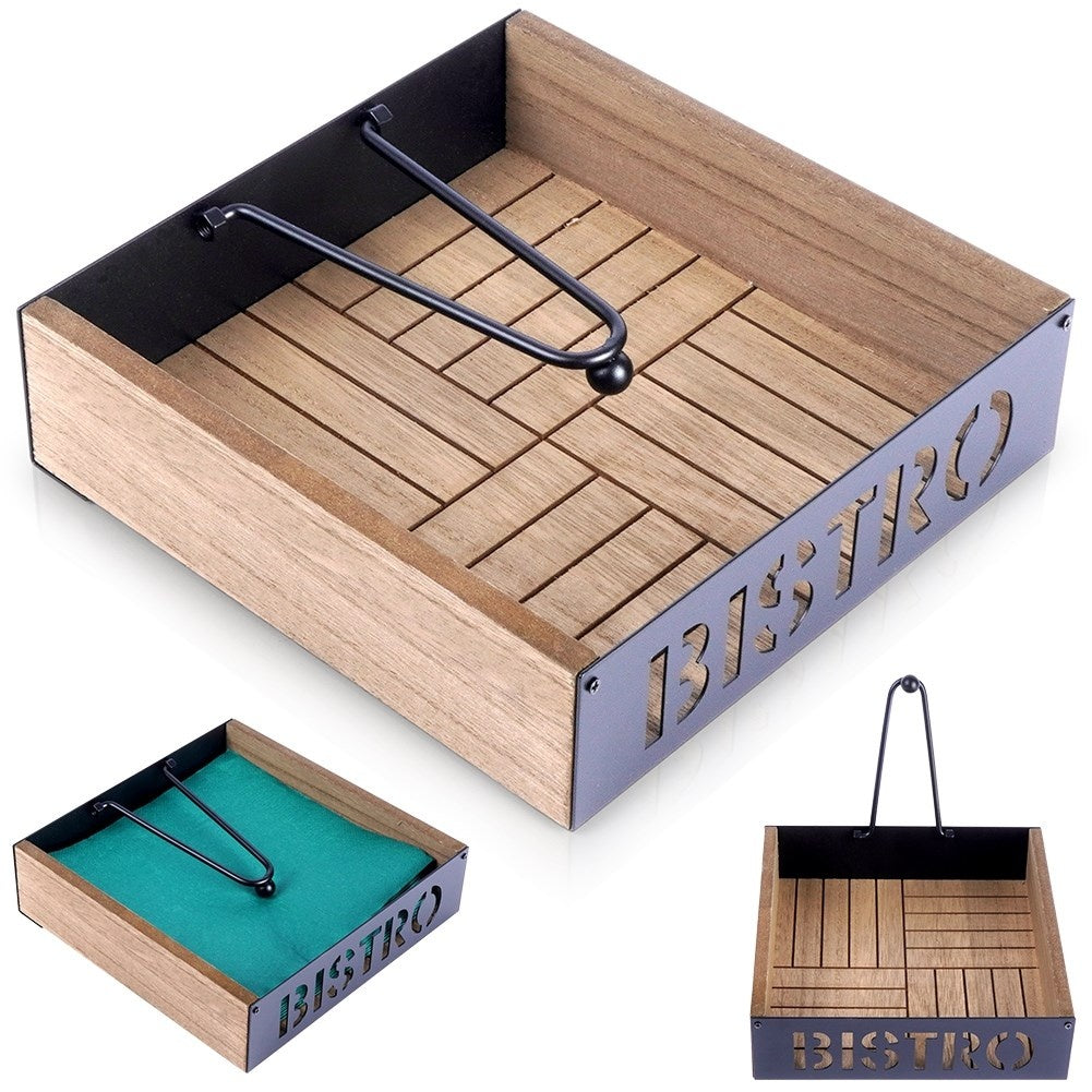 Napkin holder with weight for stability in all weathers
