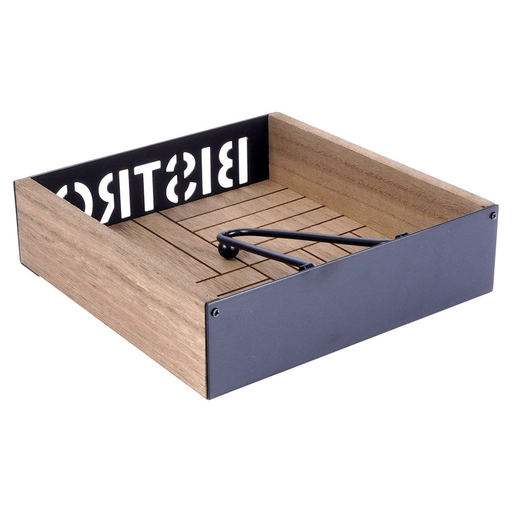 Napkin holder with weight for stability in all weathers