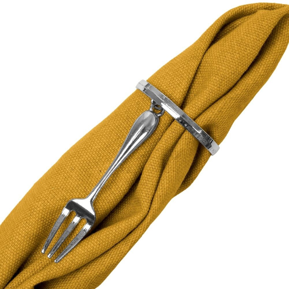 Napkin rings 4-pack, silver, metal, 4 cm, elegant cutlery