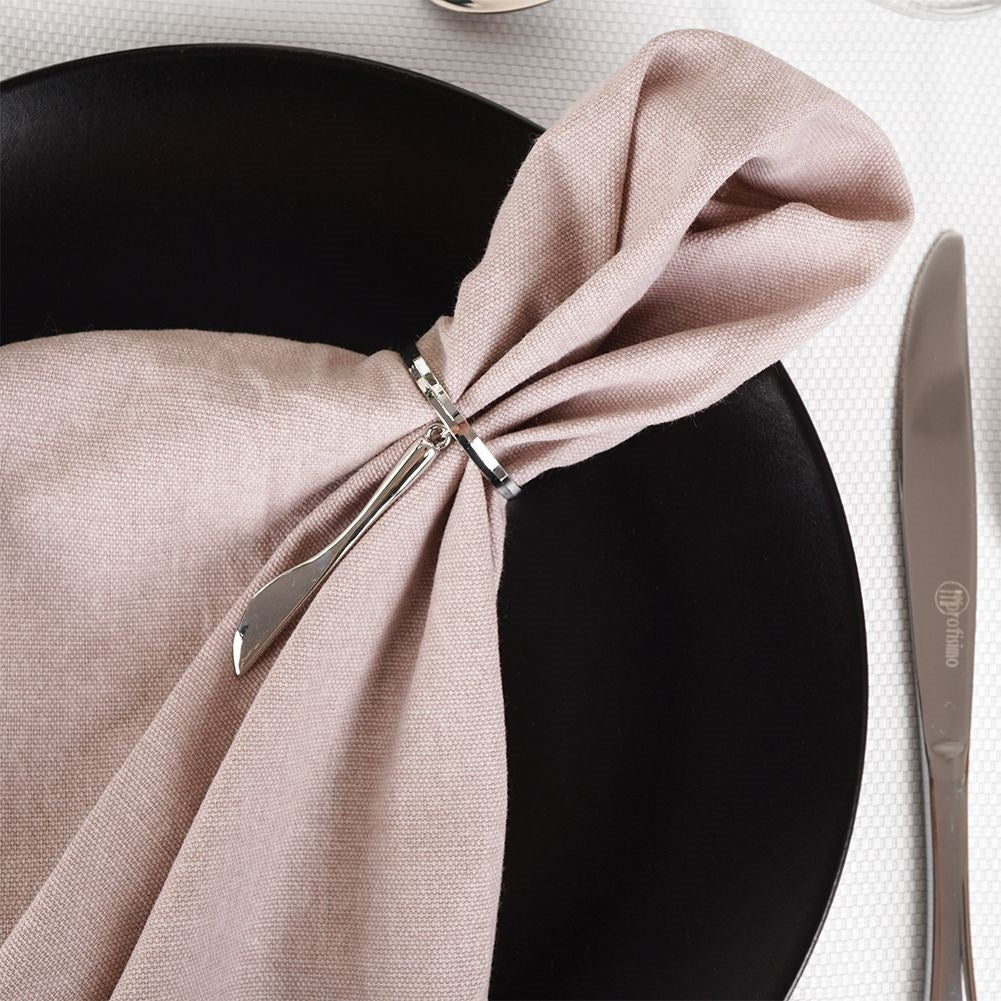 Napkin rings 4-pack, silver, metal, 4 cm, elegant cutlery