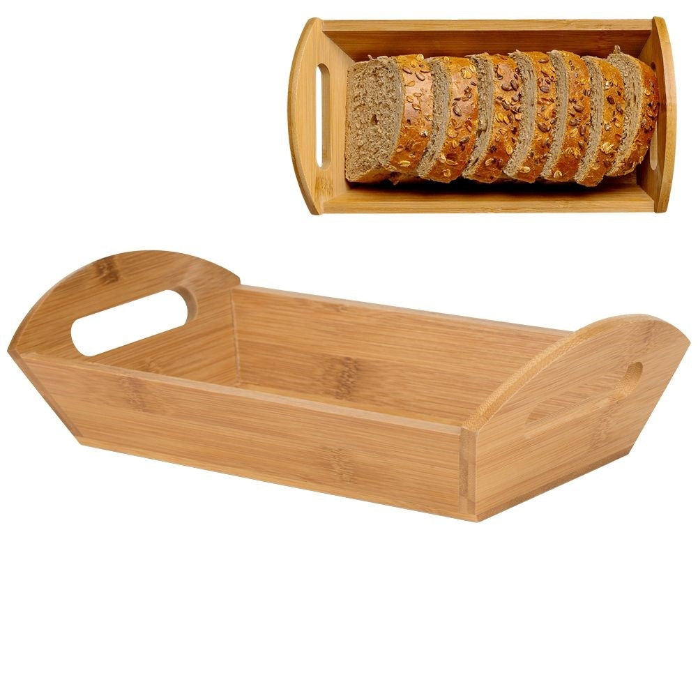 Natural Bamboo Bread Basket - Perfect for Bread & Snacks