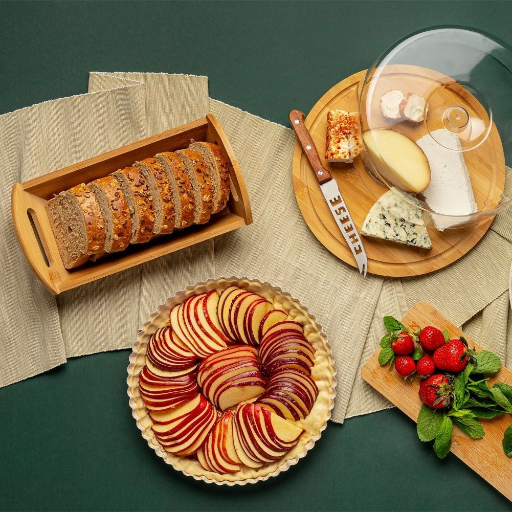 Natural Bamboo Bread Basket - Perfect for Bread & Snacks
