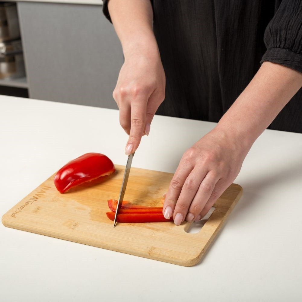 Natural Bamboo Cutting Board for Cutting and Serving