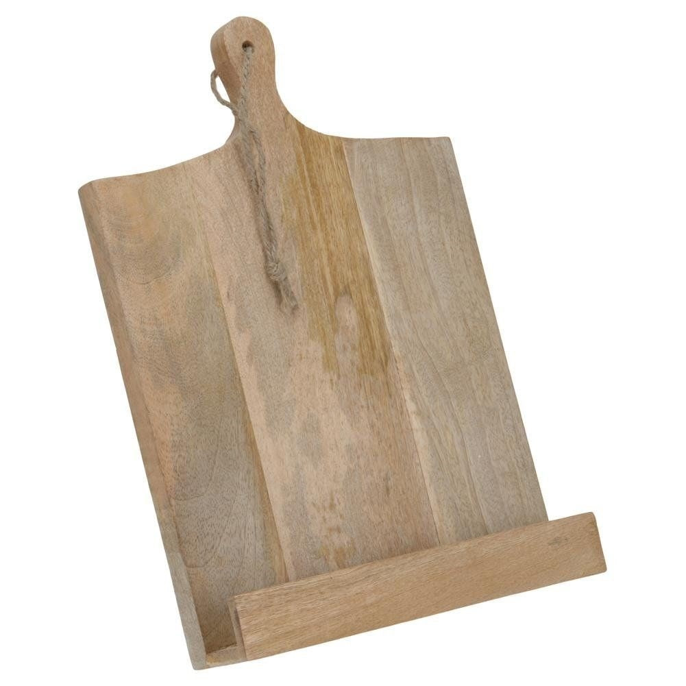 Natural Wood Stand for Cookbook & Tablet - Perfect for Recipes