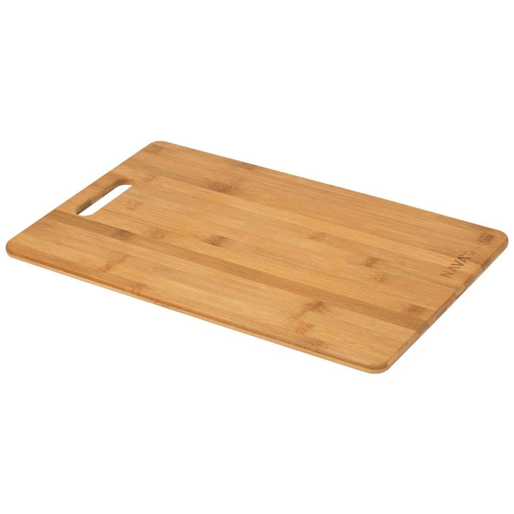 Natural bamboo cutting board for snacks and meals