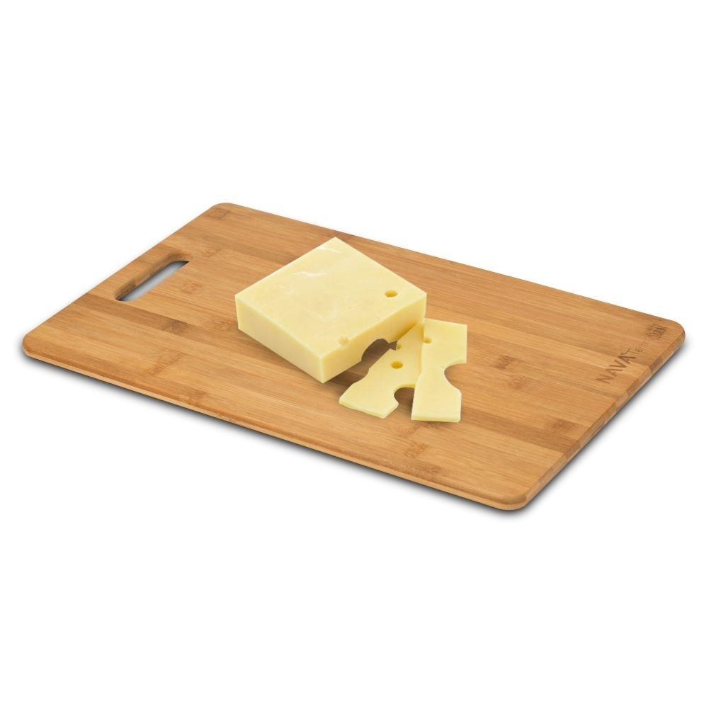 Natural bamboo cutting board for snacks and meals