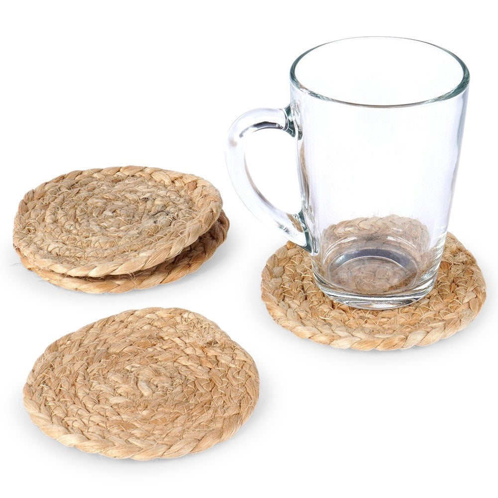 Natural cup coasters 10 cm 4 pcs.