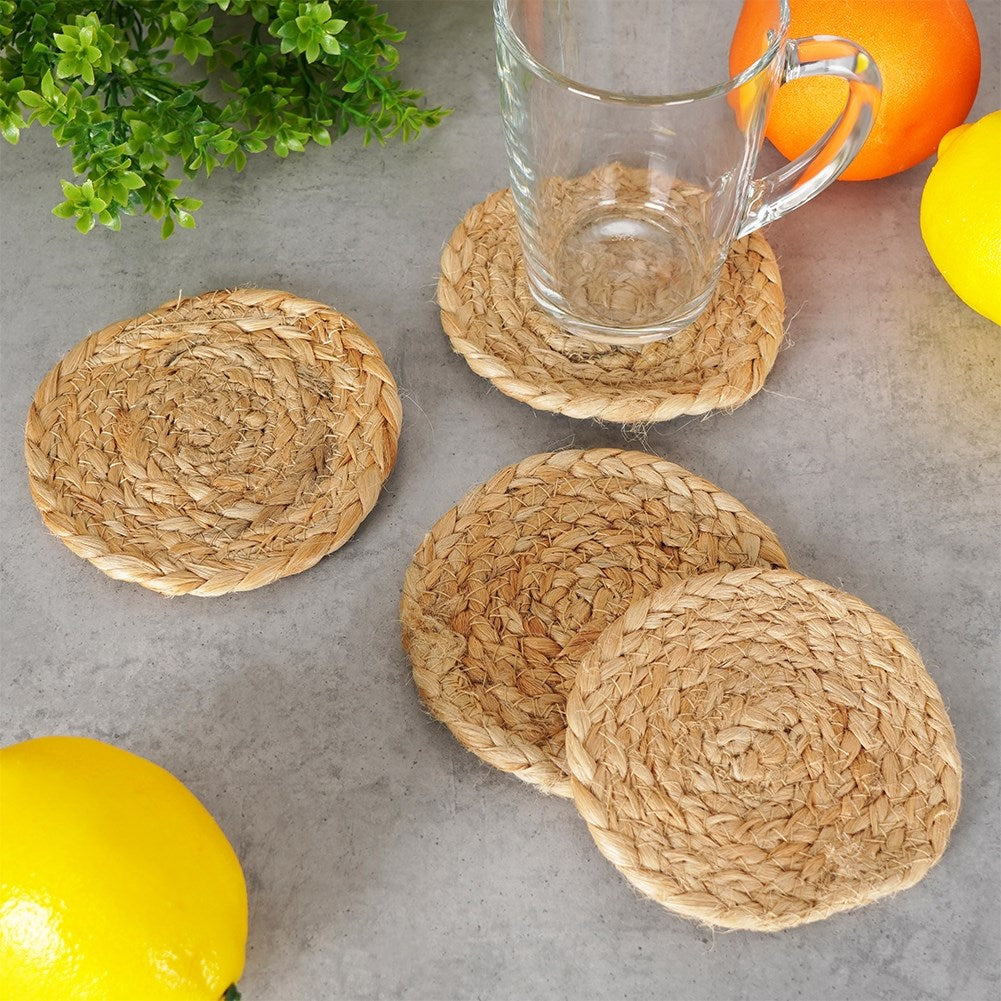 Natural cup coasters 10 cm 4 pcs.