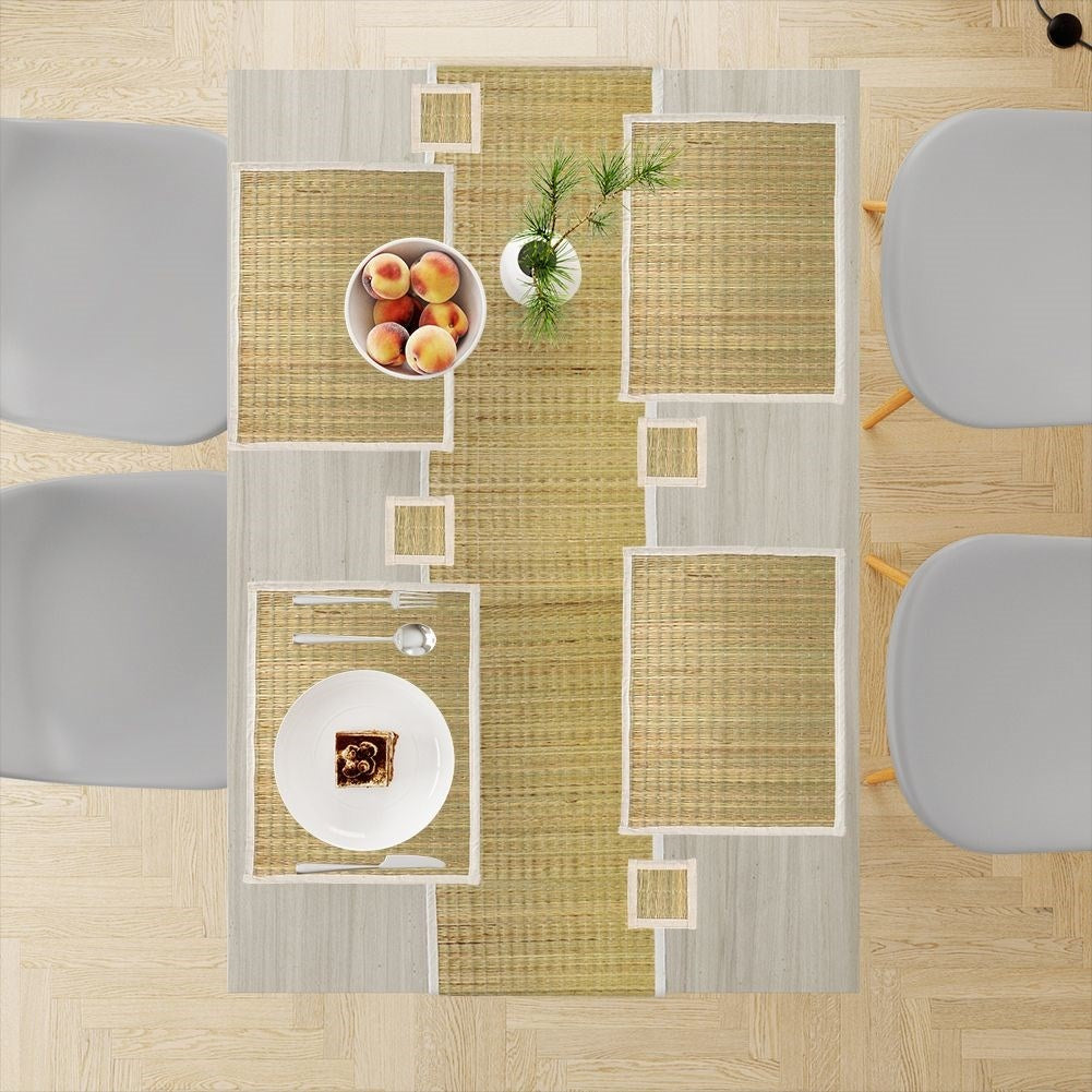Natural grass set: Placemats, coasters & runners