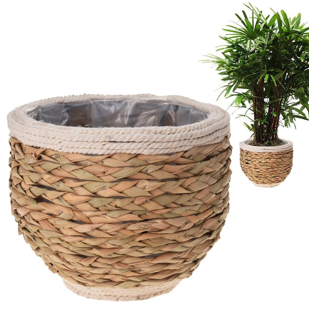 Natural plant protection of seaweed, jute cord and wood