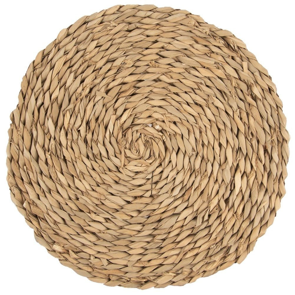 Natural round kitchen mat made of sawdust for all interiors