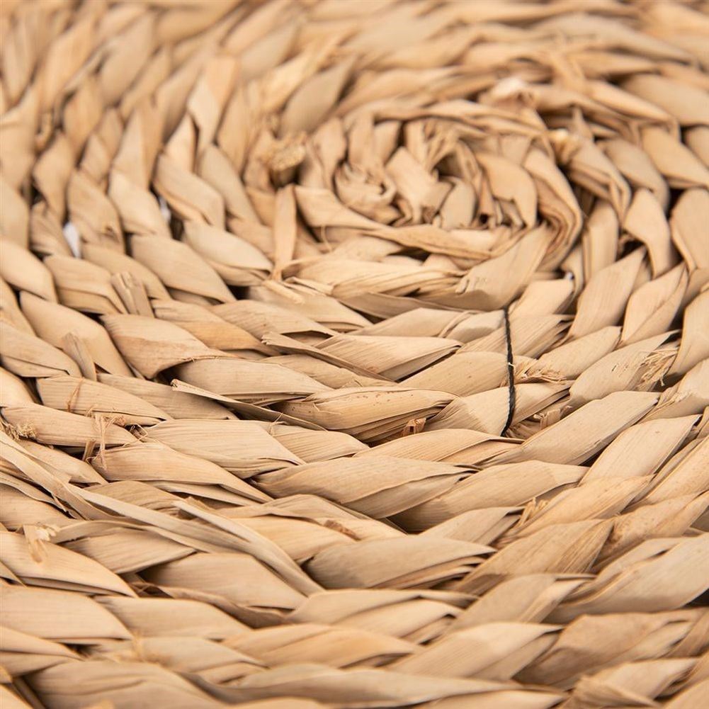 Natural round kitchen mat made of sawdust for all interiors