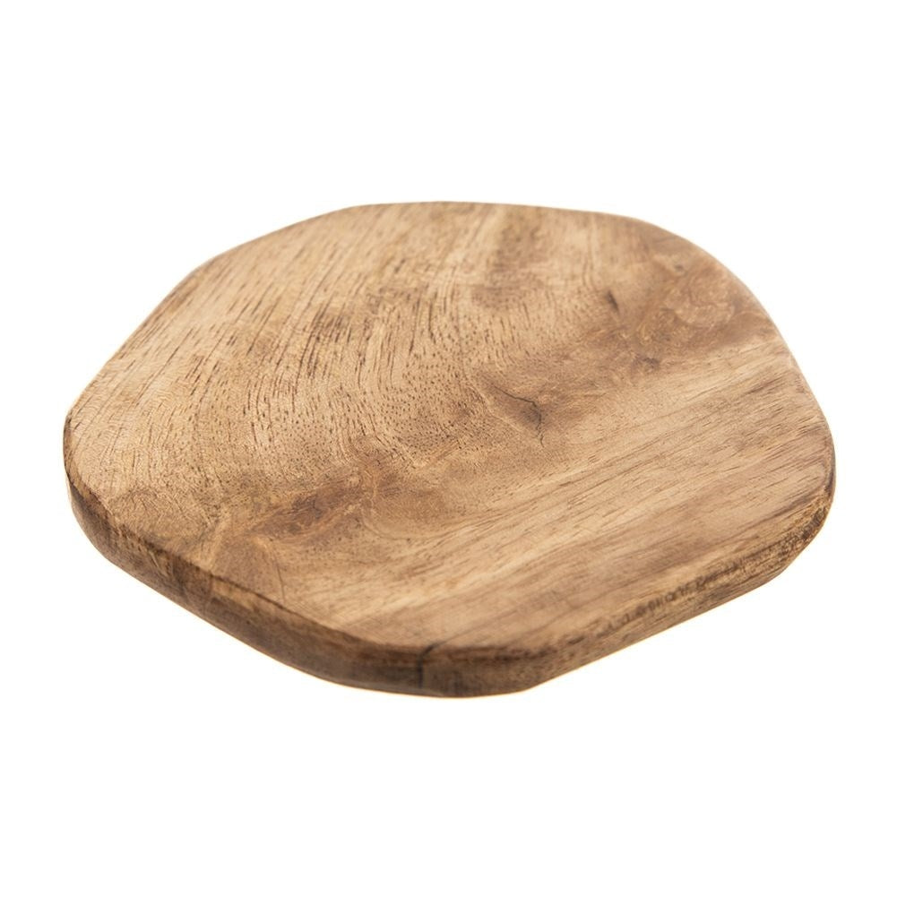 Natural wooden coaster 10 cm - Perfect for hot/cold drinks