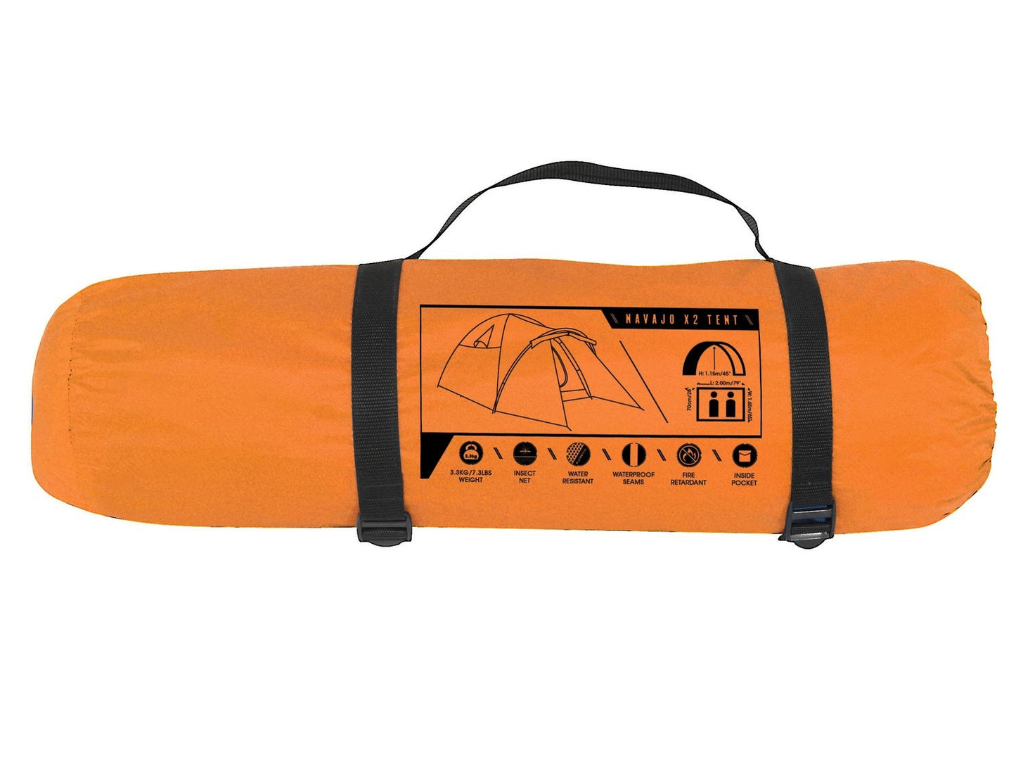 Navajo X2 tourist tent 270 x 165 x 115 Bestway 68007