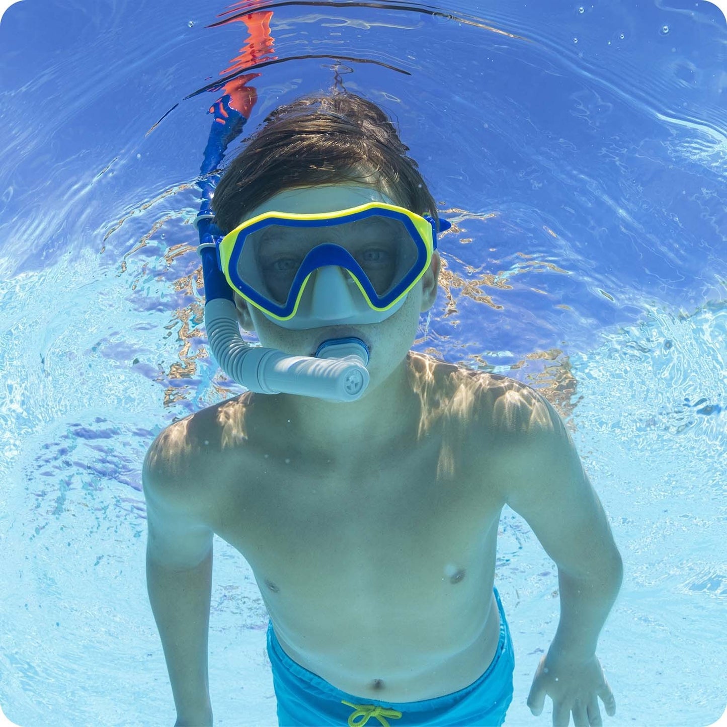 Navy blue and gray Bestway 24025 diving set