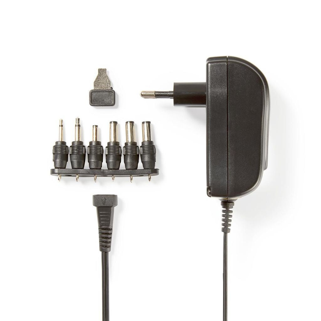Nedis Universal Power Adapter, 18W - Black