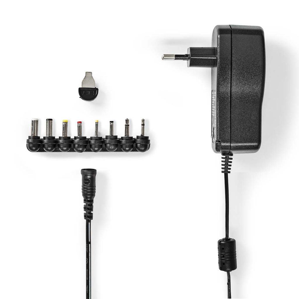 Nedis Universal Power Adapter, 8 plug(s) - Black