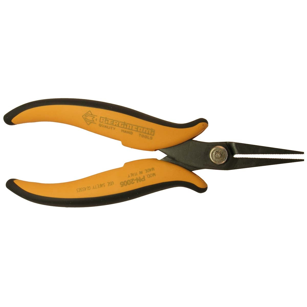 Needle-Nose Circlip Pliers, 160 mm, Serrated Jaws