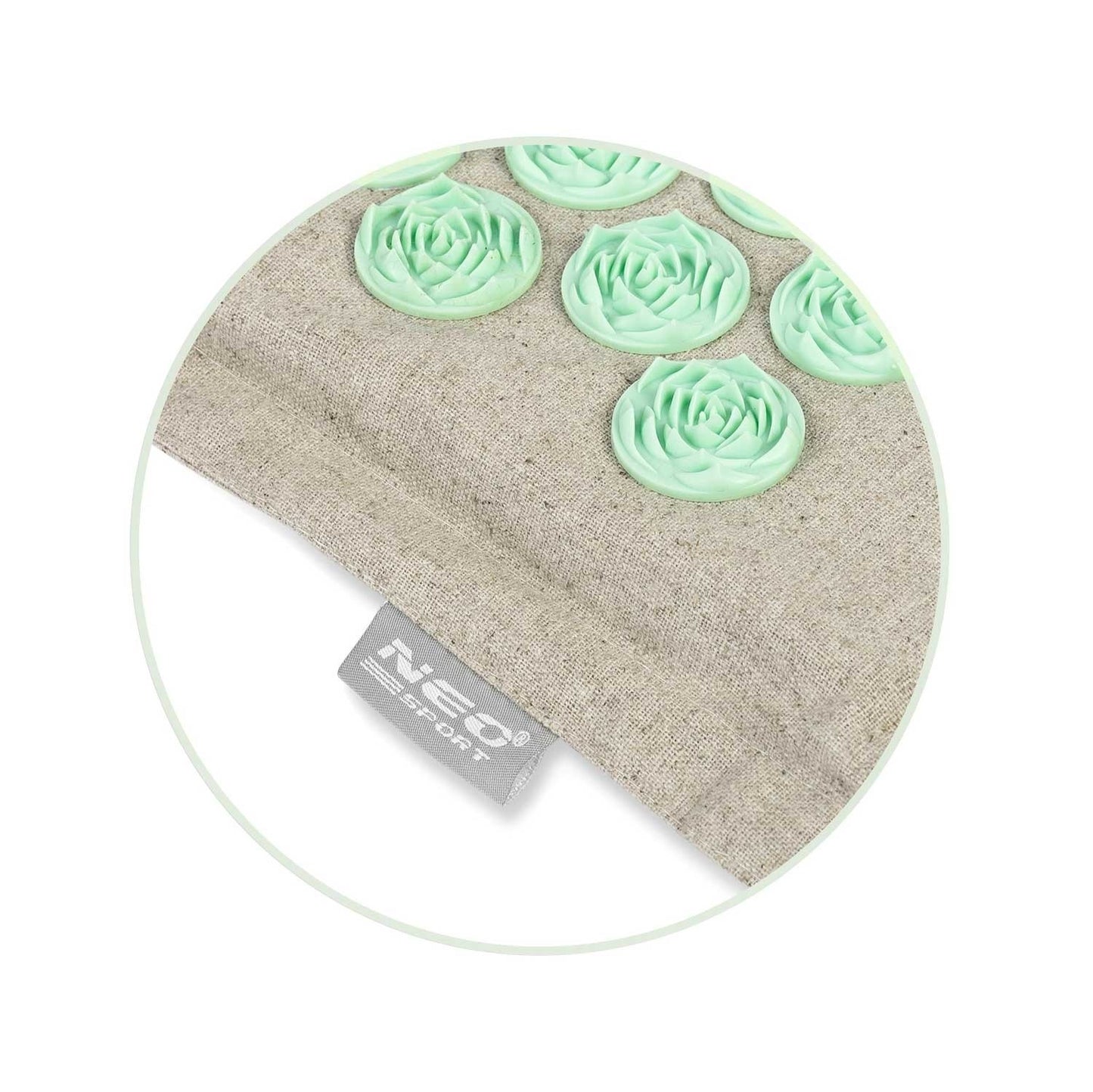 Neo-Sport 190201 spiked acupressure mat, grey-mint