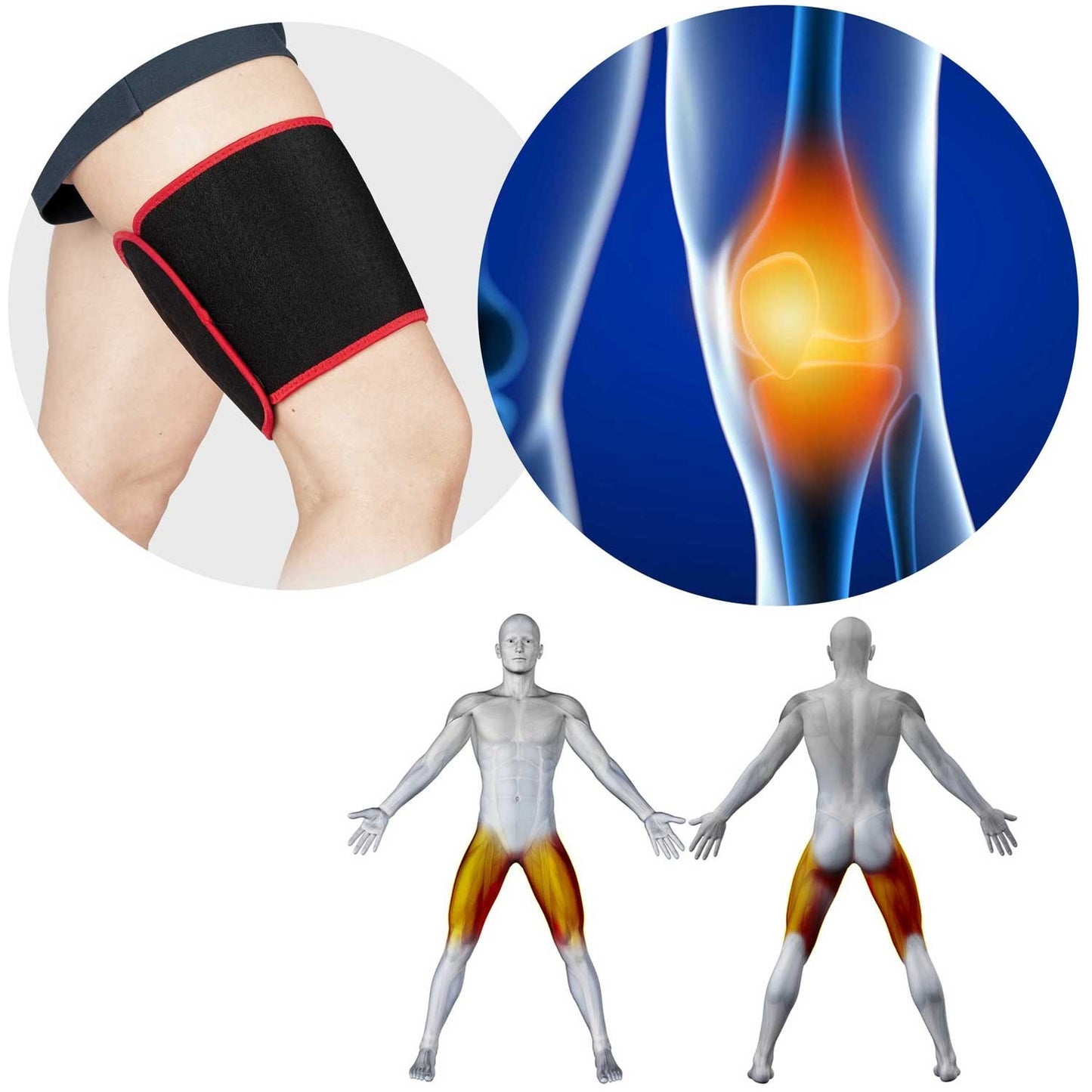 Neo-Sport 77174 neoprene thigh brace