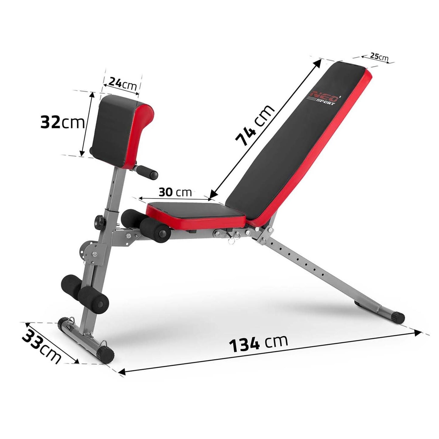 Neo-Sport NS-213 Bench with Preacher Bench