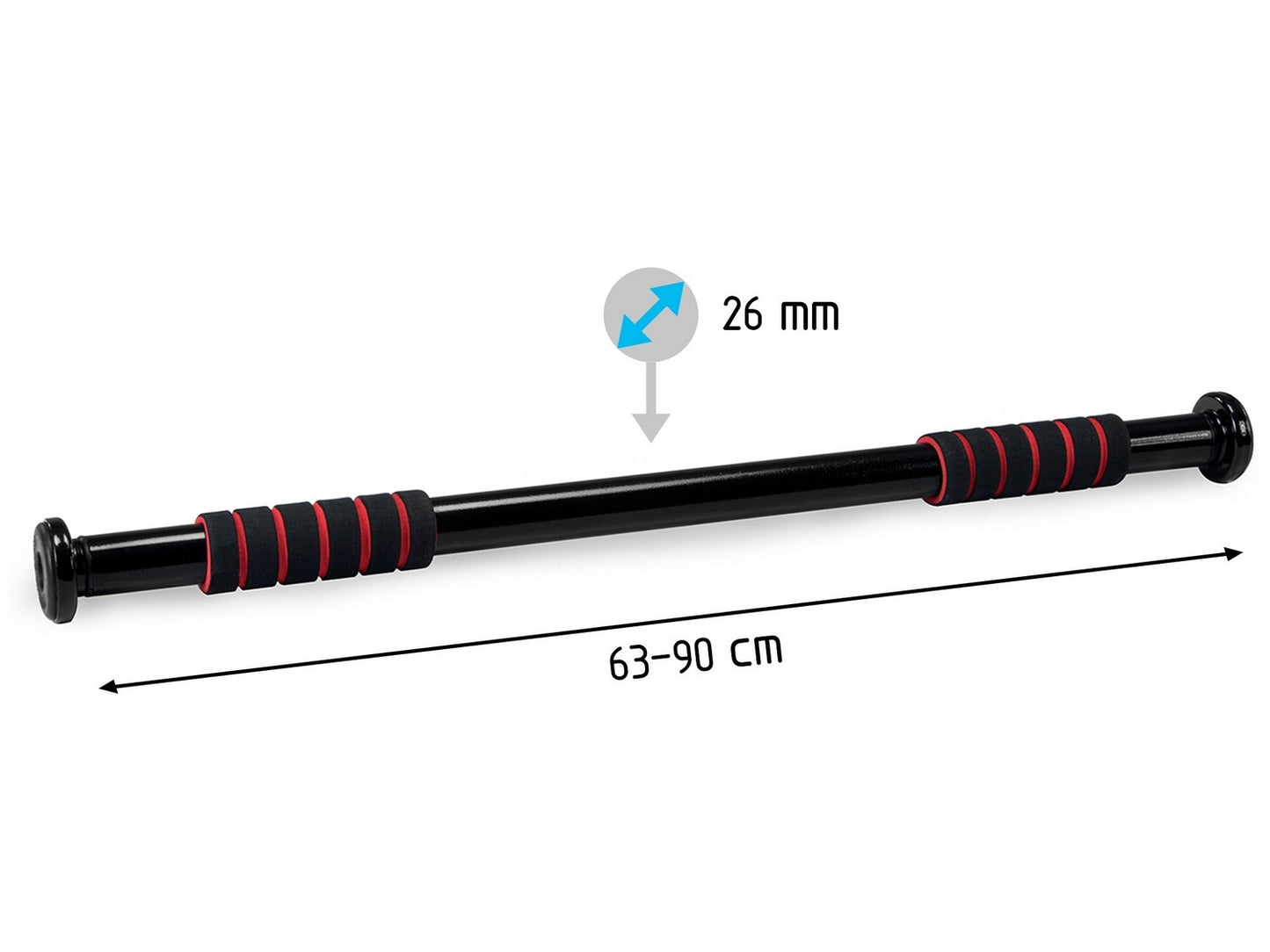 Neo-Sport NS-603 pull-up bar, black